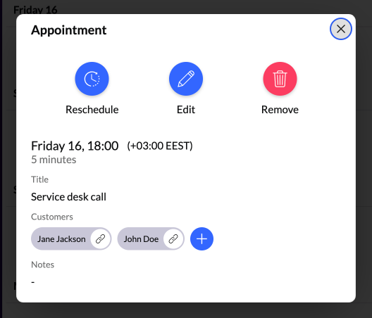 Appointment